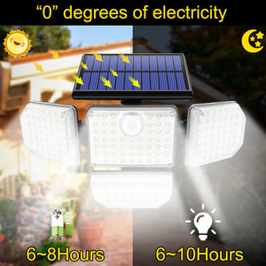 EPibuss Out/indoor Solar Adjustable  Waterproof Heads Security LED Lights