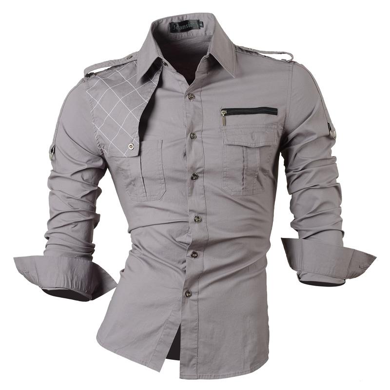 EPibuss Men Dress Fashion  Long Sleeve Shirts