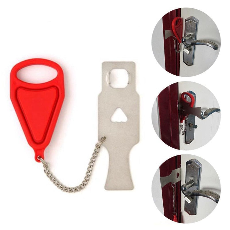 EPibuss Portable Anti Theft Security Door Lock  Metal Latch