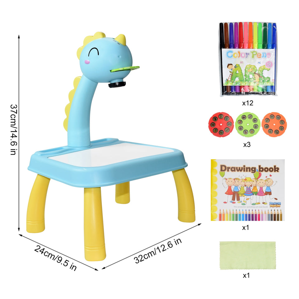 EPibuss Children Led Projector Art Drawing Table Toy