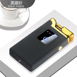 EPibuss Men New Dual Arc Lighter Windproof Flameless  Cigar Lighter