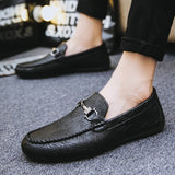 EPibuss Brand Shoes Men Classic Split Leather Loafers Casual Shoes