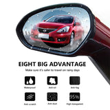 EPibuss 2Pcs/Set Nano Coating Anti Fog Rainproof  Rearview Mirror Film For Car