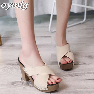 EPibuss Summer Women Sandals High Heel Elegant Ladies Shoes