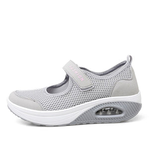 EPibuss Large Women Lightweight Mesh Breathable Sneakers Flat Shoes