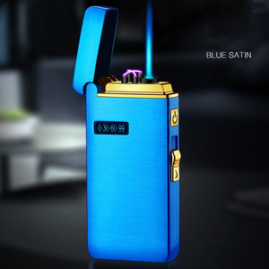 EPibuss Men New Dual Arc Lighter Windproof Flameless  Cigar Lighter