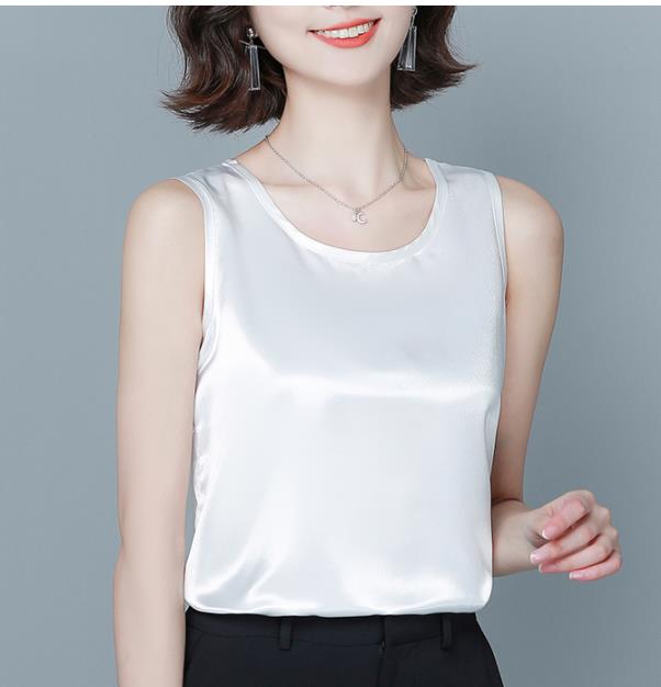 Epibuss Thick silk tanks women sexy satin tank tops