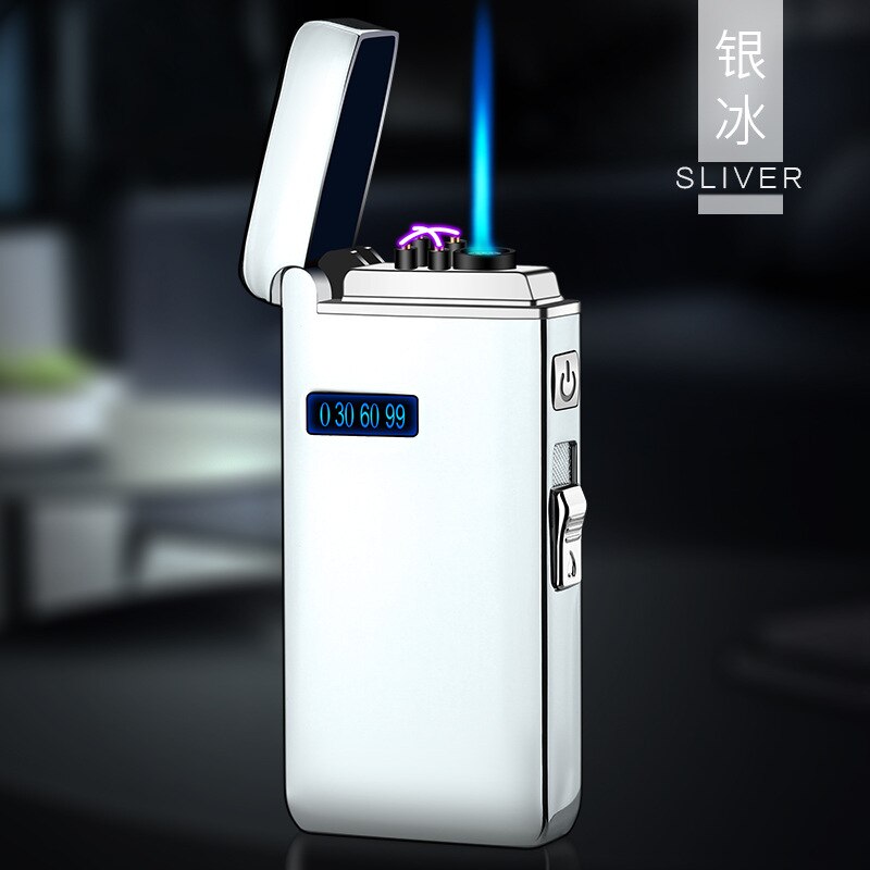 EPibuss Men New Dual Arc Lighter Windproof Flameless  Cigar Lighter