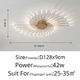 EPibuss Living Room Bedroom Modern Ceiling Chandelier Led Firework For Dining Room