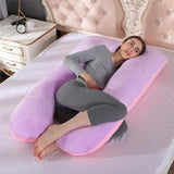 EPibuss Side Sleeper Maternity Sleeping Support U Shape 100% Cotton Full Body Pillow for Pregnant Women