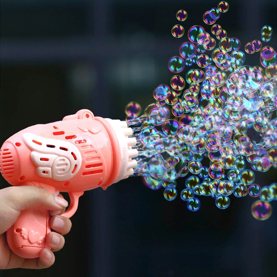 EPibuss Automatic Summer Electric Soap Bubble Blower Machine Gun Toy