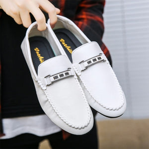 EPibuss Brand Shoes Men Classic Split Leather Loafers Casual Shoes