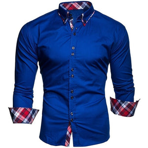 EPibuss Regular Men Business  Long Sleeve Button Up Shirts