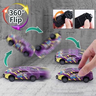 EPibuss Flip Stunt Racing Car Model  Alloy Pull Back Toys For Kids Boys