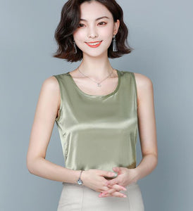 Epibuss Thick silk tanks women sexy satin tank tops