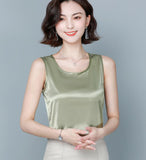 Epibuss Thick silk tanks women sexy satin tank tops