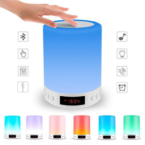 EPibuss Creative Wireless Bluetooth Speaker Touch LED Colorful Night Light