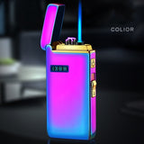 EPibuss Men New Dual Arc Lighter Windproof Flameless  Cigar Lighter