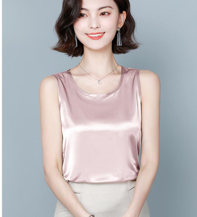 Epibuss Thick silk tanks women sexy satin tank tops