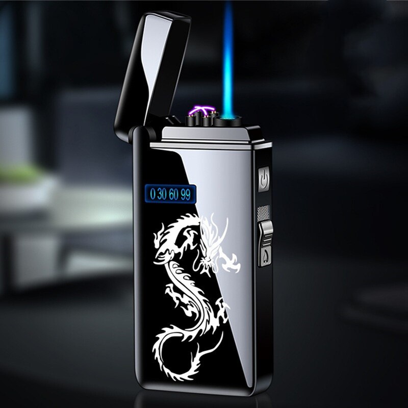 EPibuss Men New Dual Arc Lighter Windproof Flameless  Cigar Lighter