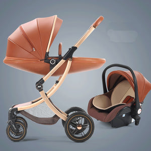 EPibuss Luxury Baby Carriage Stroller 2 in1, 3 In 1 with Car Seat,