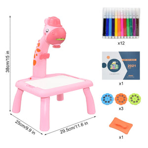 EPibuss Children Led Projector Art Drawing Table Toy