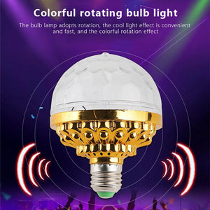 EPibuss Colorful Auto Rotating Lighting For Home Party KTV Disco DJ Ball Light