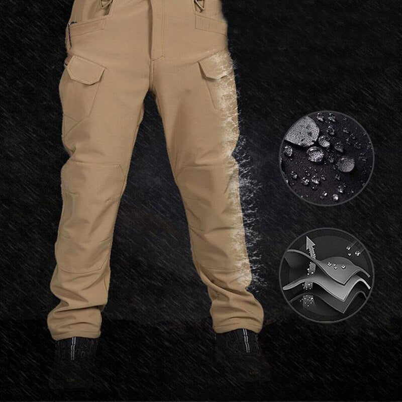 EPibuss Water/Windproof Thermal Military Men Winter Soft Shell Fleece Jacket +pants