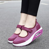 EPibuss Large Women Lightweight Mesh Breathable Sneakers Flat Shoes