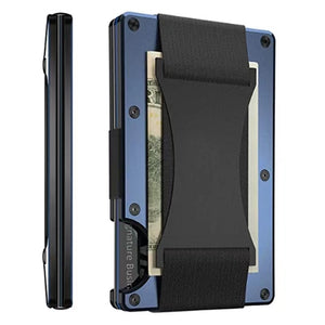 EPibuss Men Slim Ridge Luxury Aluminum Carbon Wallets