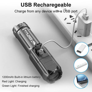 EPibuss Powerful  Rechargeable USB 18650 Waterproof LED Flashlights