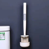 EPibuss Silicone Refillable Soap Dispensing Toilet Brush Holder Set