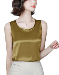 Epibuss Thick silk tanks women sexy satin tank tops