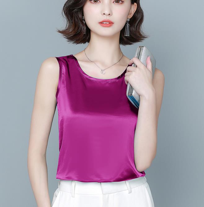 Epibuss Thick silk tanks women sexy satin tank tops
