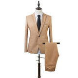 EPibuss Men Business Slim Fit Fashion Formal Suits