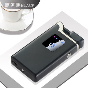 EPibuss Men New Dual Arc Lighter Windproof Flameless  Cigar Lighter