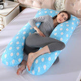 EPibuss Side Sleeper Maternity Sleeping Support U Shape 100% Cotton Full Body Pillow for Pregnant Women