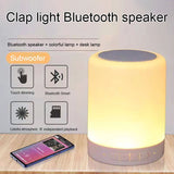 EPibuss Creative Wireless Bluetooth Speaker Touch LED Colorful Night Light