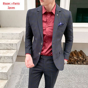 EPibuss Men Fashion 3pcs Set Business Suit