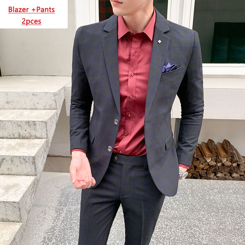 EPibuss Men Fashion 3pcs Set Business Suit