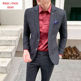 EPibuss Men Fashion 3pcs Set Business Suit