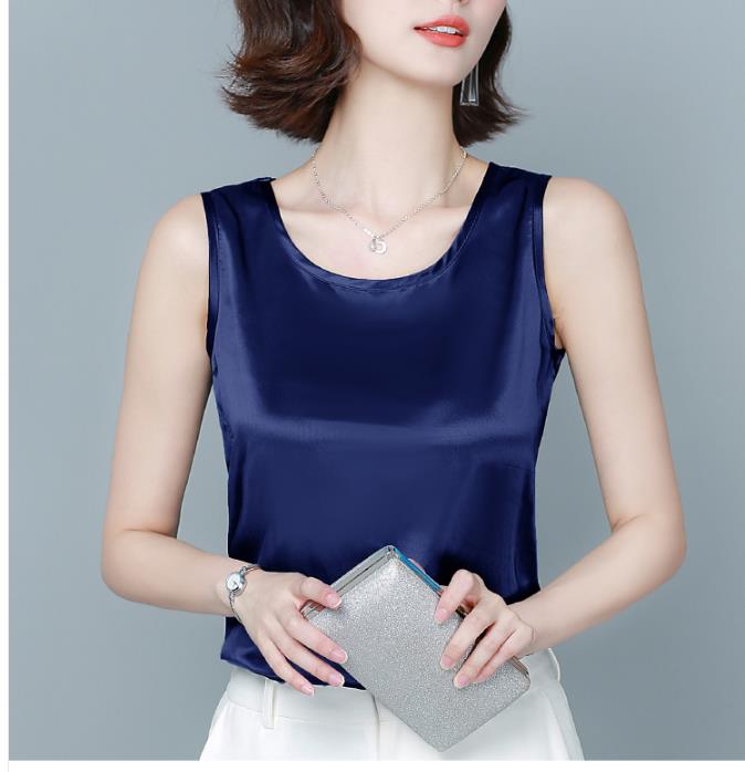 Epibuss Thick silk tanks women sexy satin tank tops