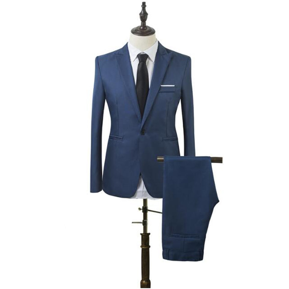 EPibuss Men Business Slim Fit Fashion Formal Suits