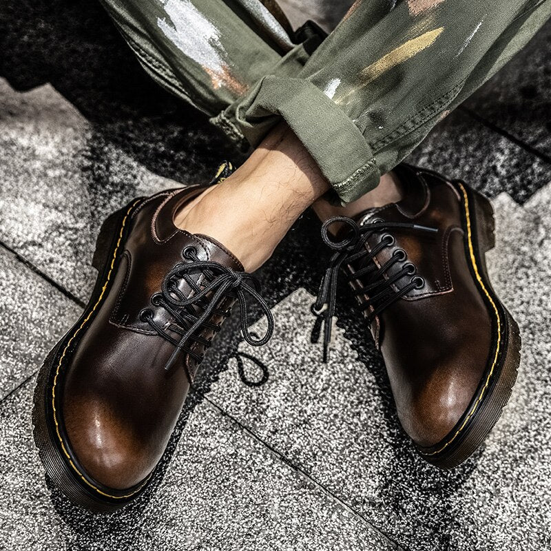 EPibuss Men Casual  Artificial Leather Driving Oxford boot Shoes