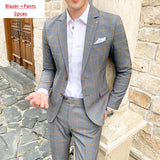 EPibuss Men Fashion 3pcs Set Business Suit