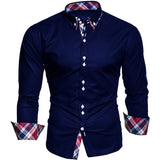 EPibuss Regular Men Business  Long Sleeve Button Up Shirts