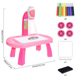 EPibuss Children Led Projector Art Drawing Table Toy