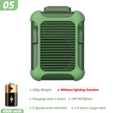 EPibuss Rechargeable battery USB Portable Personal Hanging waist Fan Air Conditioner