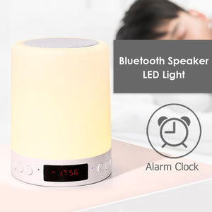 EPibuss Creative Wireless Bluetooth Speaker Touch LED Colorful Night Light