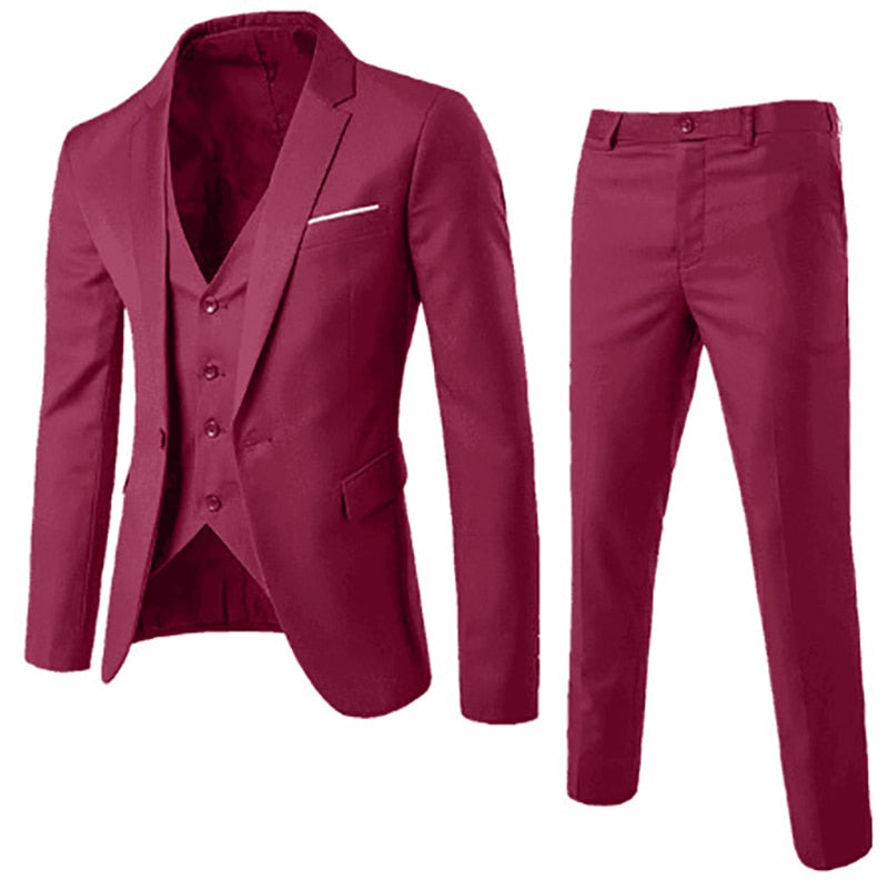 EPibuss Men Two-Piece Light Business Suit